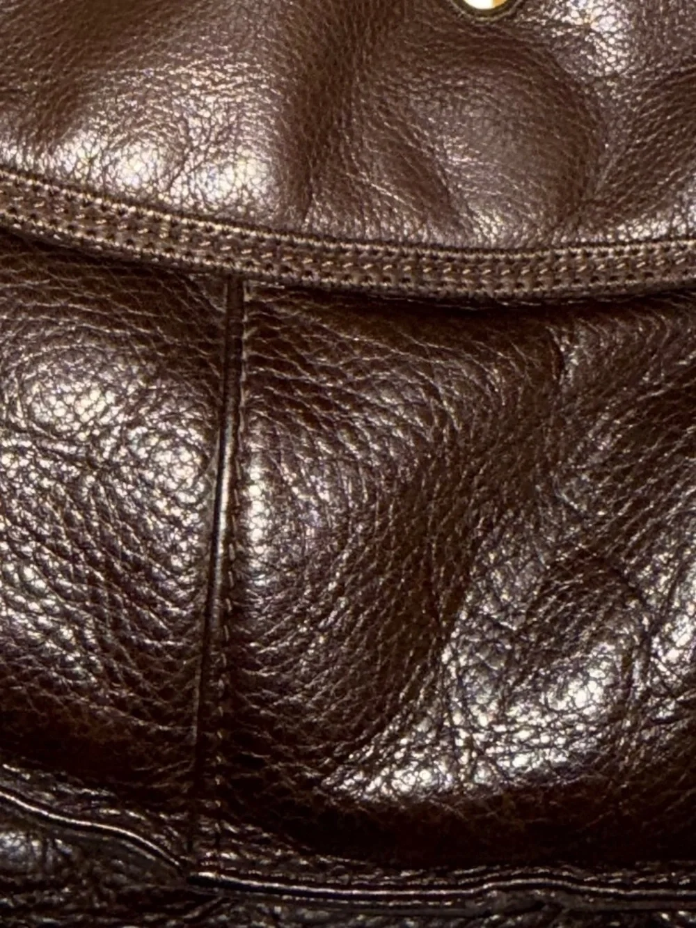 Sigrid Olsen BOHO Brown Leather HOBO Tote Shoulder Bag with Gold Hardware